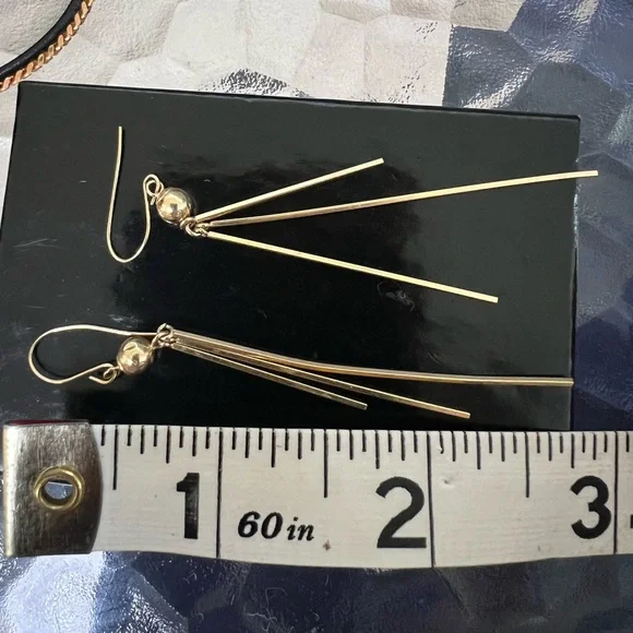 14k Dangle Earrings - Picture 5 of 5